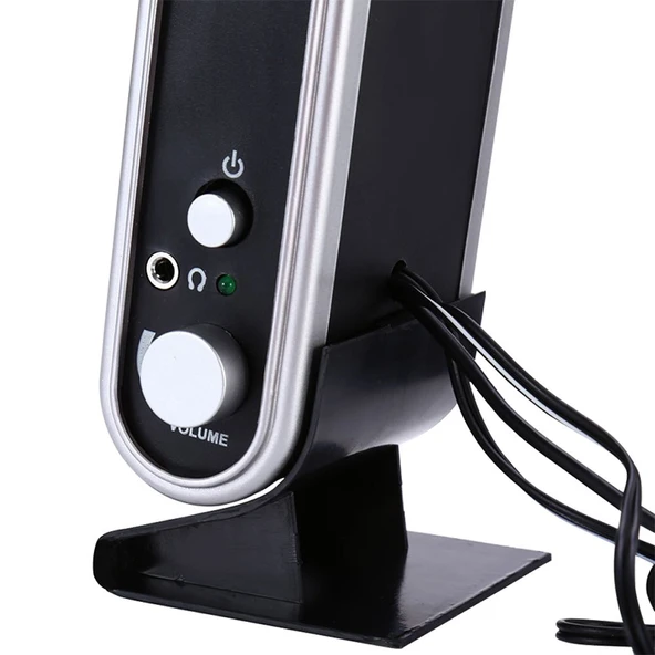 Magicvoice HY-218 Siyah 1+1 İnce Tasarım USB 2.0 Hoparlör-Speaker - 2