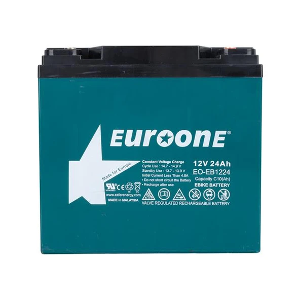 Zemheri EO-EB1224 12 Volt 24 AH  E-Bisiklet Aküsü Elektrikli Bisiklet Aküsü (180x76x167mm) - 4