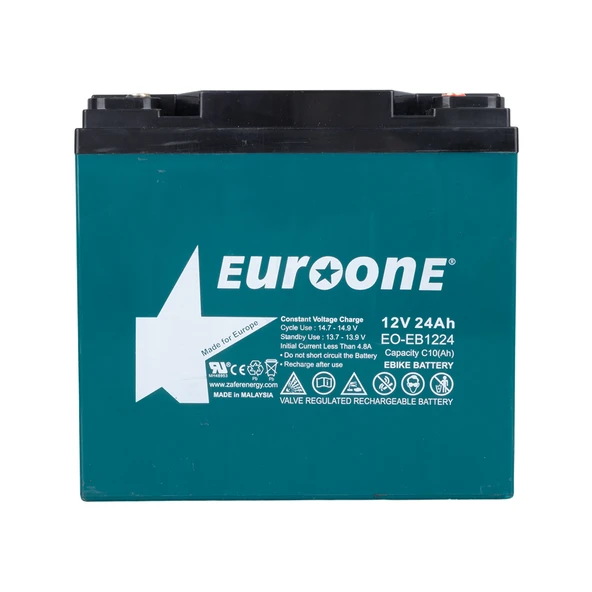 Zemheri EO-EB1224 12 Volt 24 AH  E-Bisiklet Aküsü Elektrikli Bisiklet Aküsü (180x76x167mm) - 2
