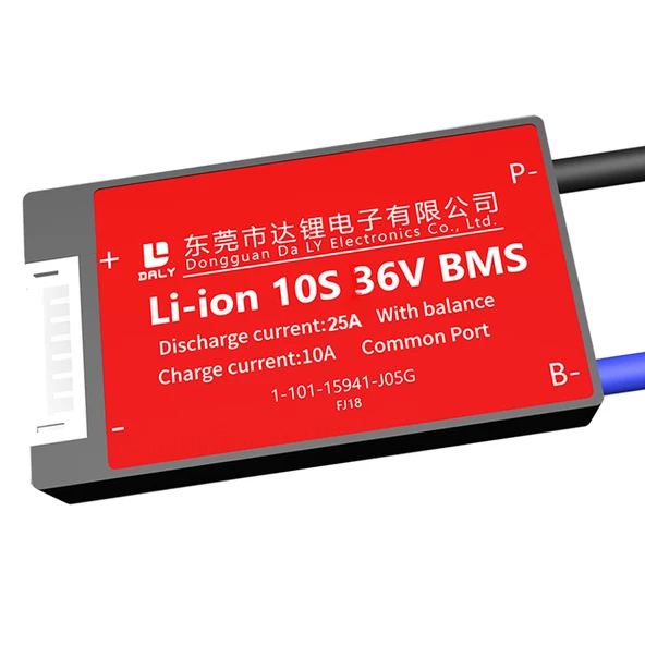 Daly Bms 10S 36V Deşarj 25A -Şarj 10A Balanslı Pil Koruma Modülü ürün görseli 1