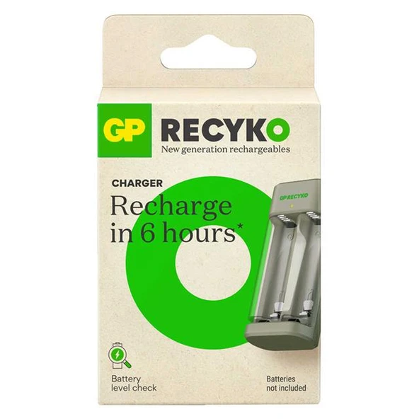 Gp Recyko E221 Usb 2'Li AA - AAA Pil Şarj Cihazı (GPACSE221004 GPE221R21-2GTLB1) - Resim 6