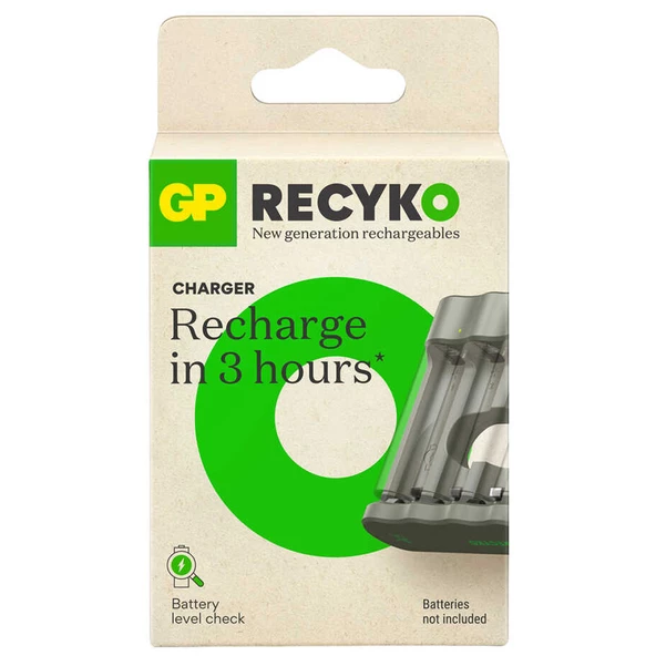 GP Recyko B441 Usb 4’Lü AA - AAA Pil Şarj Cihazı (GPACSB44103 GPB441R21-2GTLB1) - Resim 2