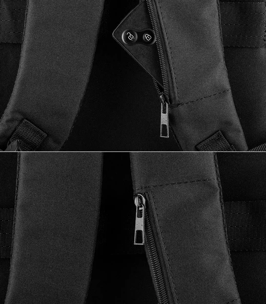 Notebook Laptop Dizüstü Bilgisayar Sırt Çantası 16" inç - 602 Siyah - 7