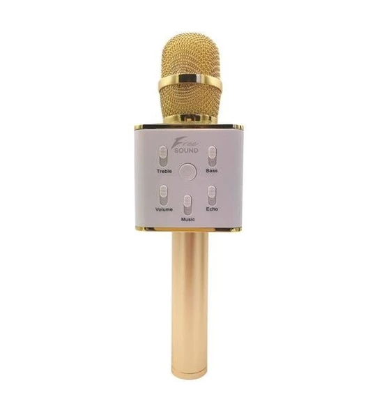 Freesound Fs22 Karaoke Mikrofon Speaker Gold Parti Topu