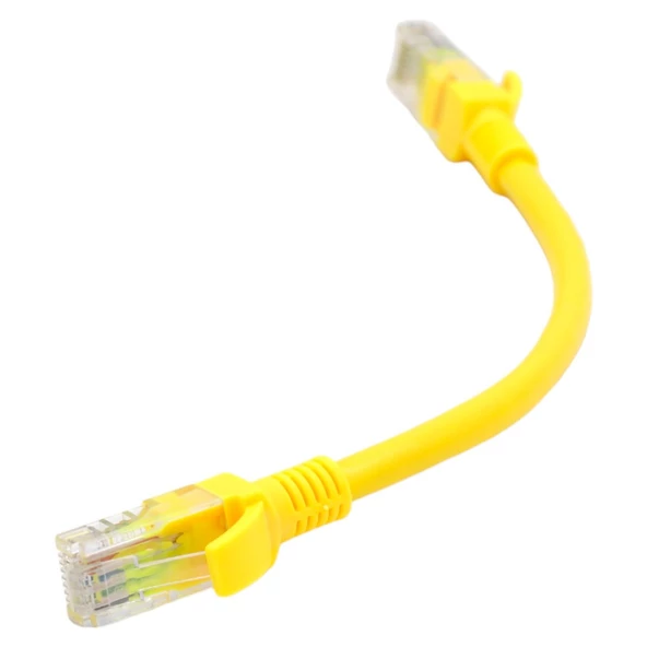 0,20 MT LSZH CAT6 UTP PATCH CORD YELLOW (10'LU PAKET)