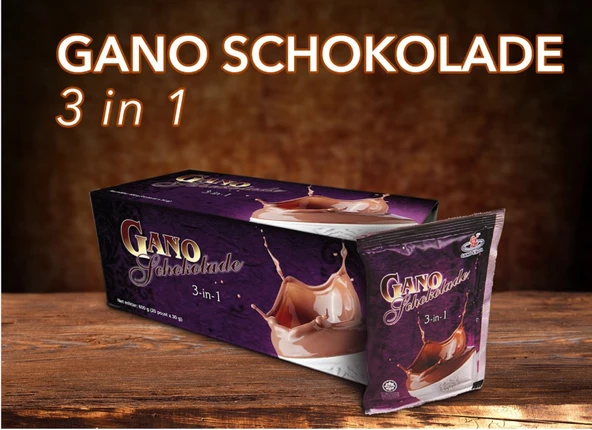 Gano Schokolade 3 in 1 - Kakaolu ve Ganoderma Mantarlı İçecek