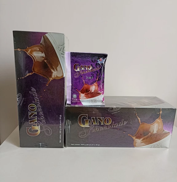 Gano Schokolade 3 in 1 Reishi Mantarlı Sıcak Çikolata 2'li Paket