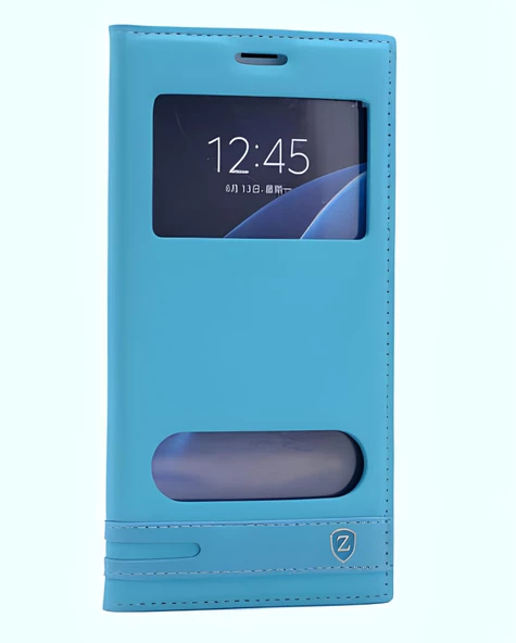 Galaxy J7 2016 Kılıf Pencereli Elite Kapaklı Kılıf - Resim 8