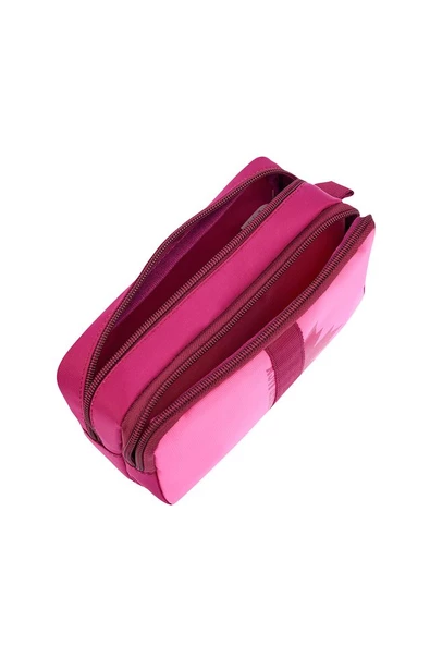 Lumberjack Çok Gözlü Kalemlik İki Bölmeli Kalem Kutusu Pembe LMKLK24011 - Resim 3