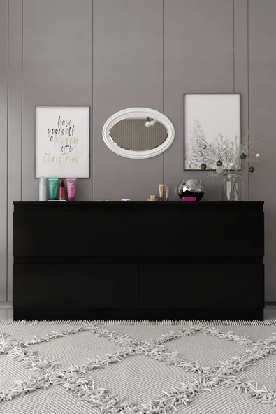 Givayo Mobilya SONYA KONSOL SİYAH 150 CM - 2