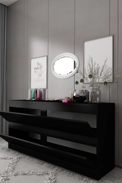 Givayo Mobilya SONYA KONSOL SİYAH 150 CM - 3