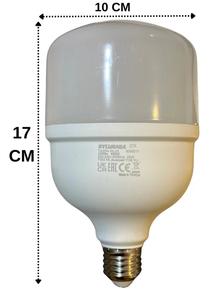 Sylvania 28W 6500K (Beyaz Işık) E27 Duylu Torch Ampul (8 Adet) - Resim 3