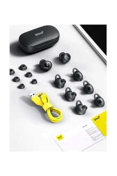 Zolo Liberty+ Stereo ANC Bluetooth Kulaklık Graphene Sürücü 48 Saat'e Varan Kullanım - Siyah - 3