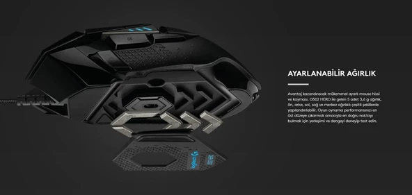 Logitech G G502 HERO High Performance Oyuncu Mouse - 5