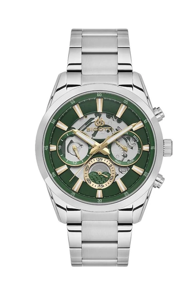 Bigotti BG.1.10561-4 Çelik Kaplama Fonksiyonlar Aktif Metalik Erkek Kol Saati