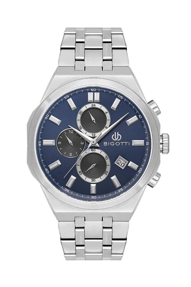 Bigotti BG.1.10567-3 Çelik Kaplama Fonksiyonlar Aktif Metalik Erkek Kol Saati