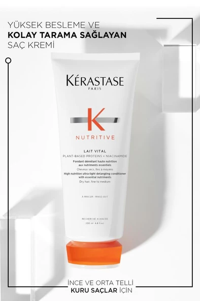 Kerastase Nutritive Nutritive Lait Vital Kuru Saçlar Için Saç Kremi 200ml - 2