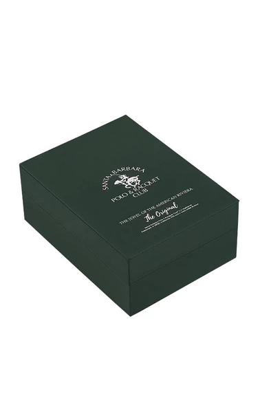 Santa Barbara Polo Racquet Club SB.1.10507.1 Çizilmez Safir Camlı Deri Kordonlu Siyah Erkek Kol Saati - 2