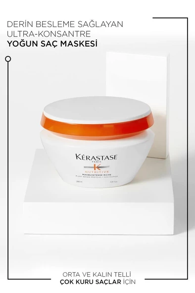 Kerastase Nutritive Nutritive Masquintense Riche Derin Besleme Sağlayan Yoğun Saç Maskesi 200 Ml 200 - 2