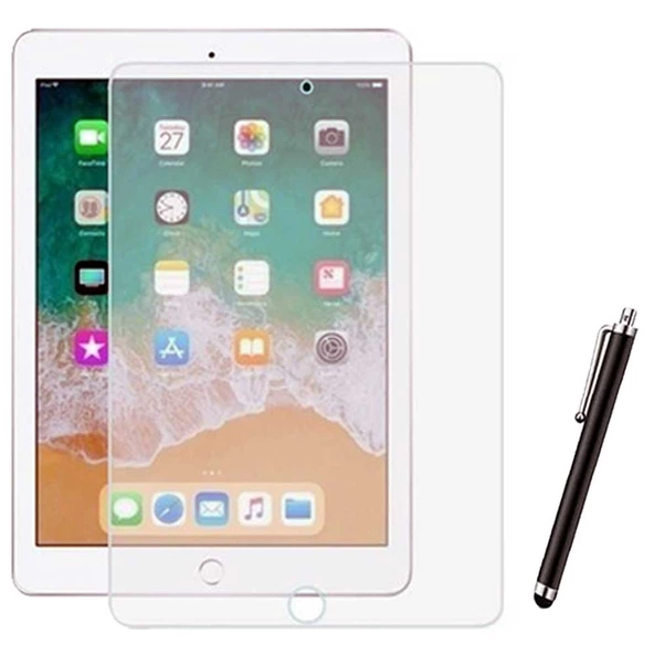 Apple iPad 5 Nesil / 6 Nesil Kılıf Ekran Koruyucu Ve Kalem Set Mor - Resim 3
