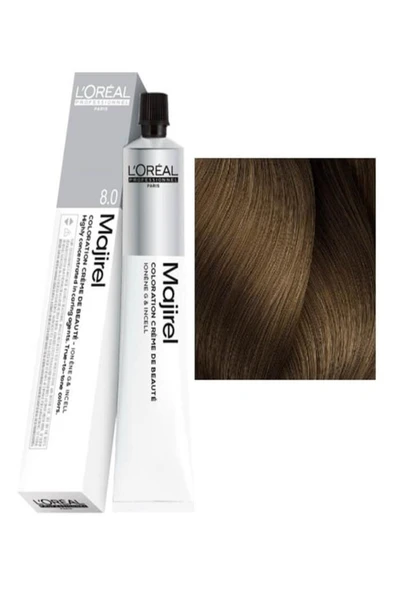 Loreal Majirel Saç Boyası 8.0 Yoğun Açık Kumral 50ml