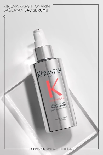 Kerastase Premiere Serum Filler Fondamental Elektriklenme Karşıtı Onarım Sağlayan Saç Serumu 90 Ml - Resim 3