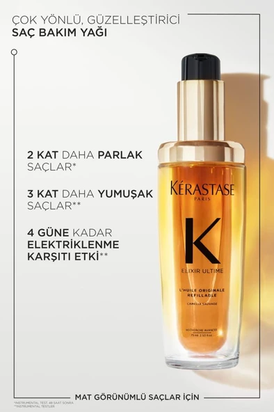 Elixir Ultime Saç Bakım Yağı 75 ml - 3