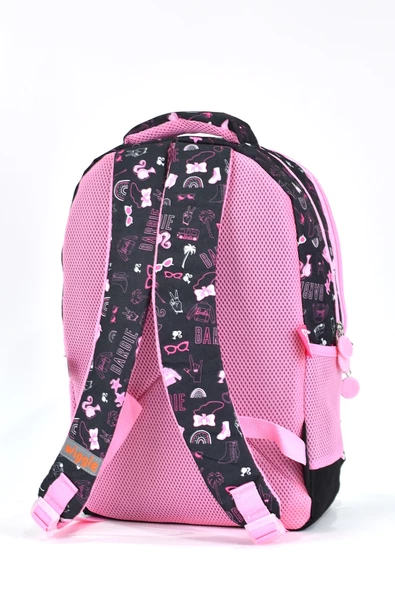 Barbie Kız Çocuk Çok Gözlü Okul Sırt Çantası Pembe 2701 - 5