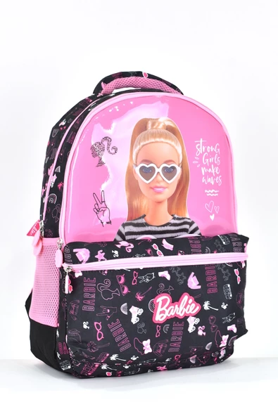 Barbie Kız Çocuk Çok Gözlü Okul Sırt Çantası Pembe 2701 - 2