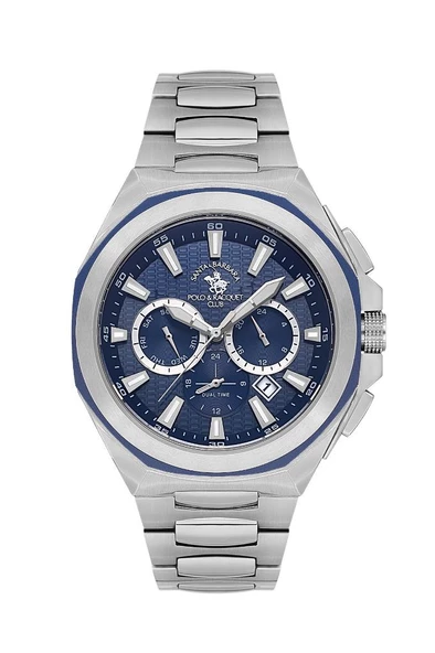 Santa Barbara Polo Racquet Club SB.1.10539-2 Tüm Fonksiyonları Aktif Çelik Kordonlu Metalik Renk Erkek Kol Saati