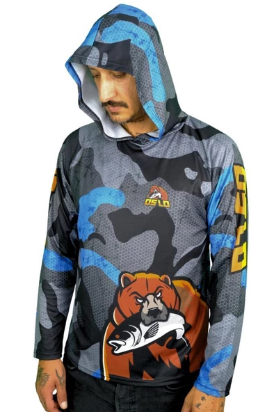 Oslo Performans Balıkçı T-Shirt Kapüşonlu Original Bear - 4