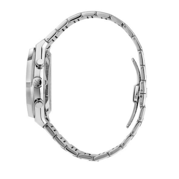 Maserati R8873642011 Tüm Fonksiyonları Aktif İtalyan Tasarım Çelik Kordonlu Safir Camlı Metalik Renk Erkek Kol Saati - 2