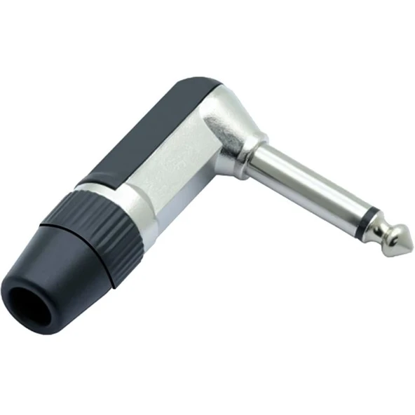 Ayt Gitar Jack 6.3 Mm Mono L Tip Plastik Gövde Metal Uç Gitar Ses Kablosu Soketi - 2