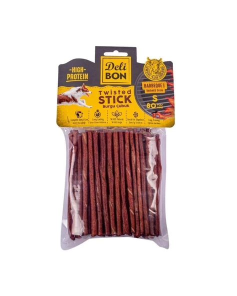 DELİBON DERİ BURGU ÇUBUK BARBEKÜ SOSLU İNCE BOY 80 Lİ PAKET