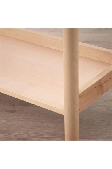 Rönnınge Huş Servis Arabası 78x39 cm Tekerlekli - 4