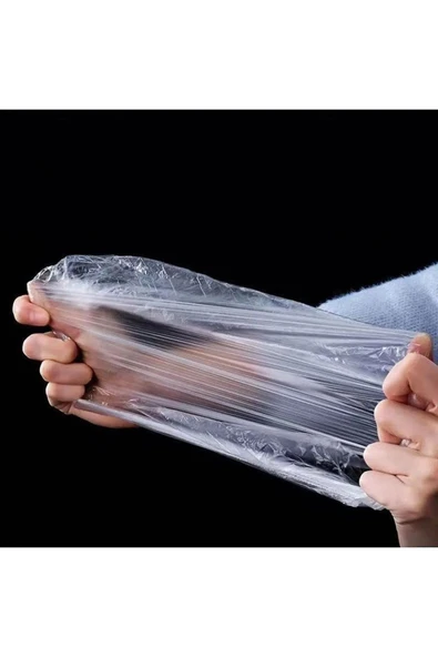 100 Adet Yeniden Kullanılabilir Gıda Saklama Kâse Tabak Tencereler Için Ayarlanabilir Gıda Bonesi - 5