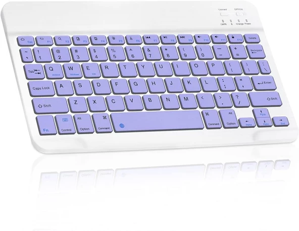 Casper Via S48 8" Uyumlu Kablosuz Bluetooth Şarj Edilebilir Klavye - Mor
