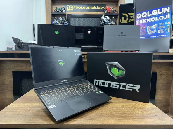 Monster Abra A5 V15.7 Intel Core i5 10300H 16GB 512GB SSD GTX1650Ti 15.6" FHD 120Hz (İKİNCİ EL)