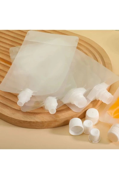 Sıvı Seyahat Kiti Pratik Sıvı Ve Şampuan Torbası 8 Adet 50 ml - 6