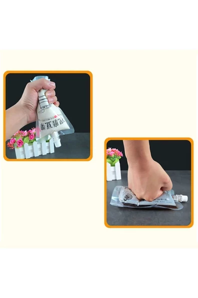 Sıvı Seyahat Kiti Pratik Sıvı Ve Şampuan Torbası 8 Adet 50 ml - 7