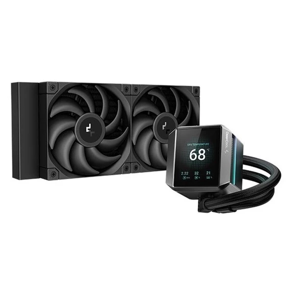 DEEPCOOL 240MM MYSTIQUE 240 ARGB LCD EKRANLI AM5-1700P SIVI SOĞUTMALI İŞLEMCİ FANI ürün görseli