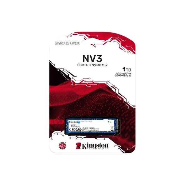 KINGSTON 1TB NV3 SNV3S/1000G 6000-4000MB/s M2 NVME GEN4 DİSK - 3