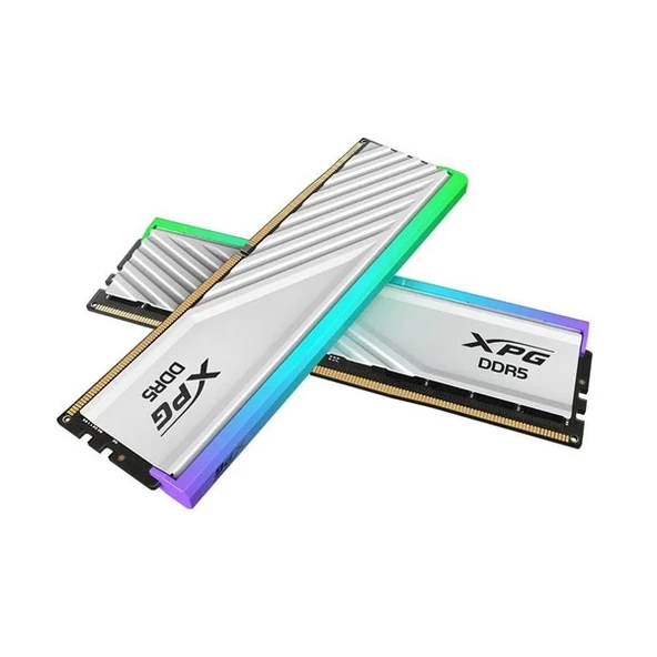 XPG 48GB (2X 24GB) DDR5 6400MHZ CL32 RGB DUAL KIT PC RAM LANCER BLADE BEYAZ AX5U6400C3224G-DTLABRWH - 1