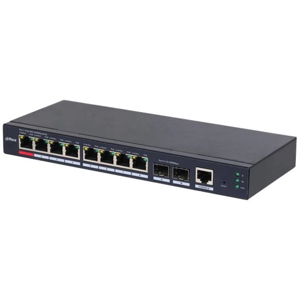 DAHUA 8port S4210-8GT-110 GIGABIT 2-SFP 90w FULL POE YÖNETİLEBİLİR SWITCH - 2