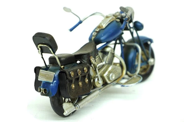 Dekoratif Metal Motosiklet Biblo Vintage Hediyelik - Resim 3