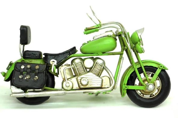 Dekoratif Metal Motosiklet Nostaljik Vintage Biblo Hediyelik ürün görseli