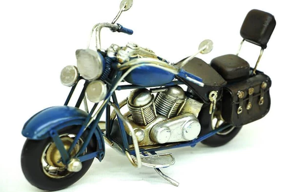 Dekoratif Metal Motosiklet Biblo Vintage Hediyelik - Resim 4