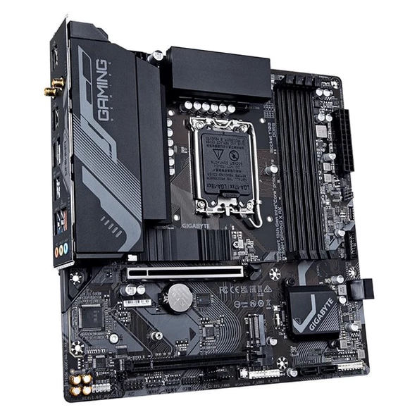 GIGABYTE B760M GAMING X AX WIFI-6E DDR5 HDMI-DP PCIE 4.0 1700P MATX - Resim 3