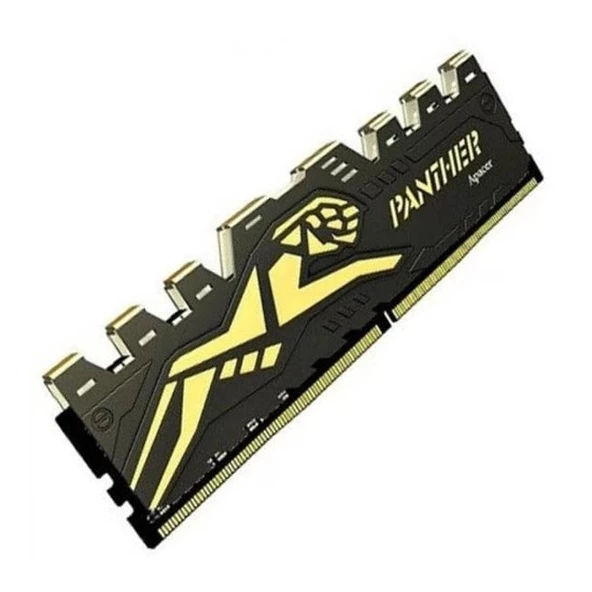 APACER 16GB DDR4 3200MHZ CL16 PC RAM Panther Black-Gold AH4U16G32C28Y7GAA-1