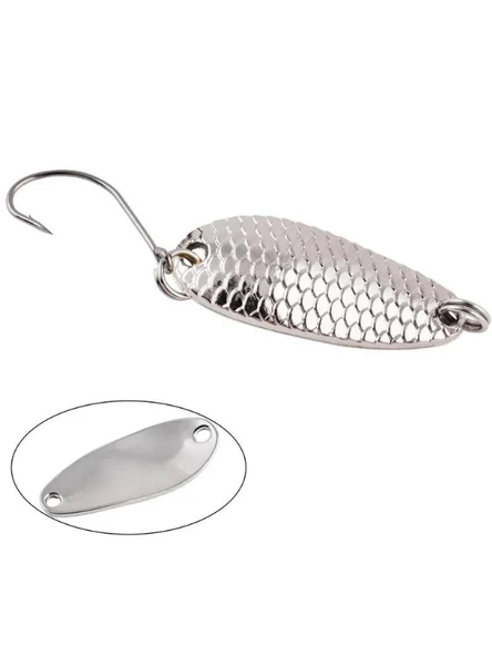 Eagenset Kaşık 5g/3.2c.m Gümüş Yapay Yem, Spin, Rapala, Jig Yem, Zoka Yem, Alabalık, Çinekop, Levrek, Lüfer, Palamut, Zargana, Turna, Zoka Yem - 4